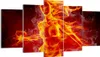 Bild auf Leinwand - Leinwandbild - Frau Flammen Produktbild-Vorschau 1
