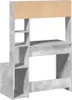 vidaXL Psací stůl s policí betonový šedý 100x45x140 cm Náhled obrázku produktu 6