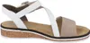 Rieker Damen Keil-Sandaletten Weiß/Beige Voir les images du produit 105