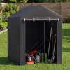 COSTWAY tuinhuis, garage-tent met oprolbare deur met rits, Productafbeelding-voorbeeld 2