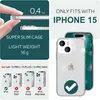 Custodia Glitter per iPhone 15 Bling Case Clear Silicone Anteprima dell’immagine prodotto 4