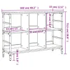 A line drawing diagram with measurements for a piece of furniture. Náhľad obrázku produktu