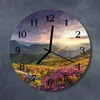 Glasuhr Wanduhr Küchenuhr Echt-Glas 30fi cm Landschaft Produktbild-Vorschau 2