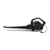 A black electric leaf blower is shown against a white background. Produktbild-Vorschau