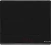 A black induction hob with red digital displays. Produktbild-Vorschau