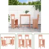 The Living Store 3-tlg. Gartenbar-Set Massivholz Douglasie Produktbild-Vorschau 1