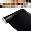 Klebefolie Möbel 45x100 cm - Leder Schwarz - Möbelfolie Produktbild-Vorschau 2