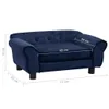 vidaXL Sofa dla psa niebieska 72x45x30 cm pluszowa Podgląd zdjęcia produktu 15