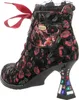 Laura Vita Damen Stiefelette Satinband Strass und Produktbild-Vorschau 9