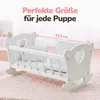 Kinderplay Holz-Puppenwiege mit Bettwäsche – Green Series Produktbild-Vorschau 7