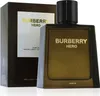 A product shot of Burberry Hero Parfum for men, with its packaging in the background. Náhľad obrázku produktu