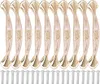 10 Sets Türgriffe, bernsteinfarben, weiß, einfacher Stil, Produktbild-Vorschau 1