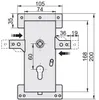 KOTARBAU® Serratura per box Serratura per garage 60 mm Anteprima dell’immagine prodotto 2