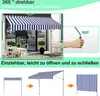Aopunly Klemmmarkise Markise Balkon UV-beständig Produktbild-Vorschau 3