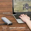 HUB USB-C HDMI 4k LAN RJ45 Gigabit PD 100W USB 3.0-Adapter Produktbild-Vorschau 6