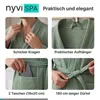 NYVI Bademantel NYVISpa Waffelpique - Uni Saunamantel für Produktbild-Vorschau 4