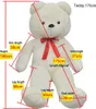 vidaXL Ours en peluche doux XXL blanc 160 cm Voir les images du produit 4