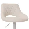 A close-up studio shot of a white bar stool. Náhľad obrázku produktu