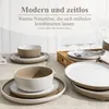 Steingut Geschirrset 8 Personen, Tafelservice 32teilig, Produktbild-Vorschau 6