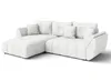 AX LIVING Ecksofa mit Schlaffunktion Verciani L Sofa Weiß Produktbild-Vorschau 2