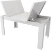 A white table with its top open, revealing storage space underneath. Anteprima dell’immagine prodotto