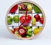Holzuhr 30fi cm wanduhr - Äpfel Obst Produktbild-Vorschau 1