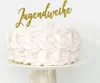 Oblique Unique Jugendweihe Torten Topper Glitzernd gold für Produktbild-Vorschau 4
