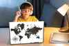 MuchoWow® Laptop Aufkleber Sticker Cover Weltkarte - Produktbild-Vorschau 3