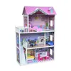 4iQ Große Holzpuppenhaus JULIA 84x34,5x124 cm mit Zubehör Produktbild-Vorschau 5