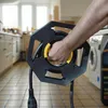 Leere Kabelrommel schwarz gelb mit Drehknopf und Griff aus Produktbild-Vorschau 5
