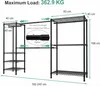 Porte-vêtements robuste et extensible, dimensions 240 x 40 Voir les images du produit 2
