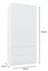Kleiderschrank Antrazit/Wotan – 90 x 50 x 180 cm – 2 Produktbild-Vorschau 13
