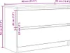 vidaXL TV skříňka černá 80x35x54 cm materiál na bázi dřeva Náhled obrázku produktu 8