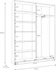 Forte HOME NOOK Mehrzweckschrank 150 40, moderner Produktbild-Vorschau 7