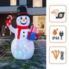 Aufblasbarer XL Schneemann mit LED Beleuchtung mit Stecker Produktbild-Vorschau 7
