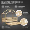 ML-Design detská posteľ domček posteľ 70x140 cm prírodná s Náhľad obrázku produktu 4