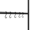 vidaXL Žebřík na ručníky s 5 úrovněmi černý 58x175 cm Náhled obrázku produktu 4