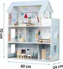 Großes 3-stöckiges Puppenhaus aus Holz Ricokids RK-878 Produktbild-Vorschau 4