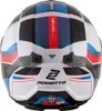 Bogotto FF404 Ezion Klapphelm, schwarz matt/weiß/rot/blau, Produktbild-Vorschau 6