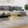 vidaXL Couchtisch mit LED-Leuchten Sonoma-Eiche 50x50x40 cm Produktbild-Vorschau 4