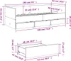 VidaXL 3280825, sofa rozkładana, Biały, Drewno, 1930 mm, Podgląd zdjęcia produktu 7