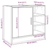 vidaXL Waschbeckenunterschrank Sonoma-Eiche 63x29x55 cm Produktbild-Vorschau 8