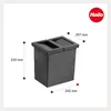 Hailo Inneneimer 1225839 8 Liter Abfallsystem mit Deckel Produktbild-Vorschau 2