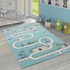 Kinderteppich Kinderzimmer Modern Lernteppich Straße Auto Produktbild-Vorschau 1