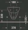 DURAVIT 2257150000 Wand-Bidet D-Code 545 mm mit ÜL, mit Produktbild-Vorschau 16