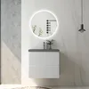 Waschtisch mit Unterschrank 60cm BOKAV Badmöbel Set Weiß Produktbild-Vorschau 2
