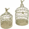 Deko Vogelkäfig Dekokäfig 2er-Set Vögel Nostalgie Antik-Sil Produktbild-Vorschau 4