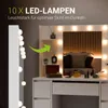 Juskys Schminktisch Malia mit LED, 7 Schubladen & großem Produktbild-Vorschau 3