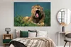 MuchoWow® Poster Löwe - Wildes Tier - Savanne 180x120 cm - Produktbild-Vorschau 5