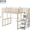 Letto a soppalco Sweiko 140x200cm con scaletta di Anteprima dell’immagine prodotto 15